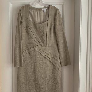 Oscar de la Renta Gold Dress Size 12